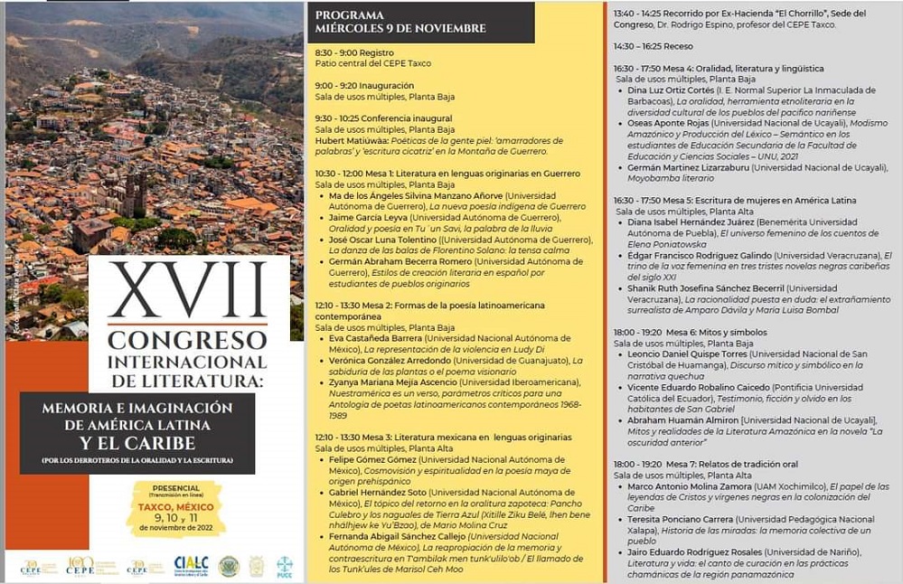 Mañana comienza el XVII Congreso Internacional de Literatura | Página Zero