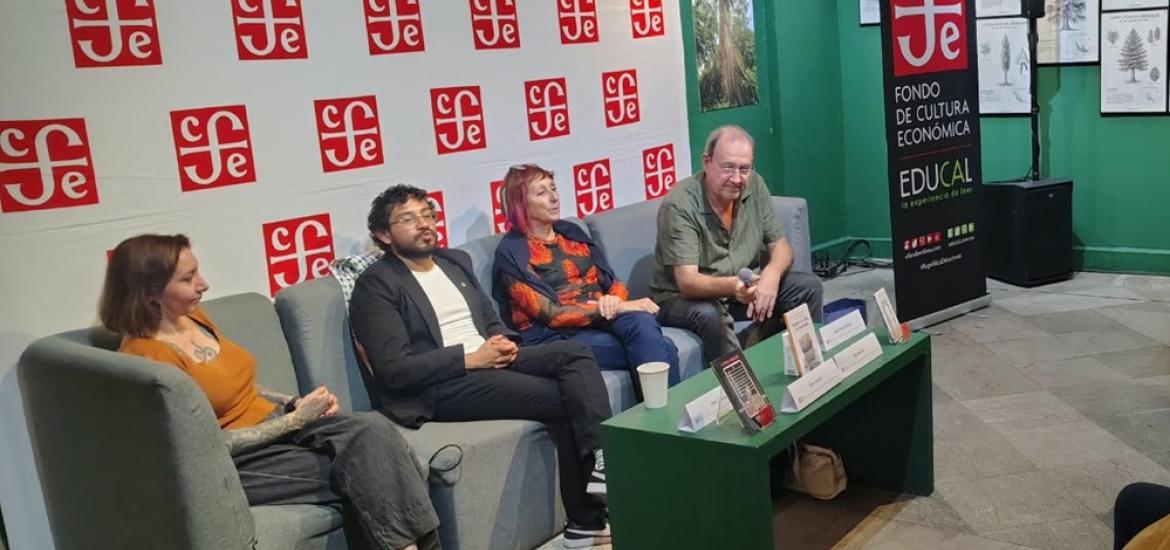  Flor Canosa, Elia Barceló y José Manuel Fajardo pusieron sobre la mesa -en un encuentro moderado por Ezra Alcázar-, los retos de la circulación editorial entre México, América Latina y España.