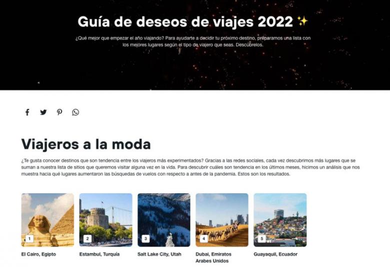 Página Zero - Kayak viajes