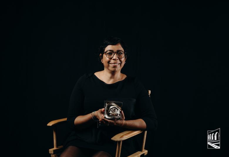 Tatiana Huezo recibe el Premio Ojo del FICM 