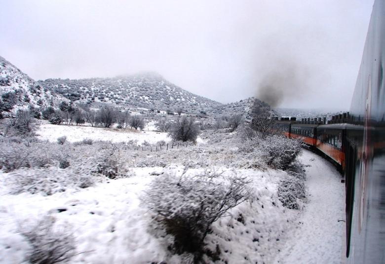 TREN CON NIEVE