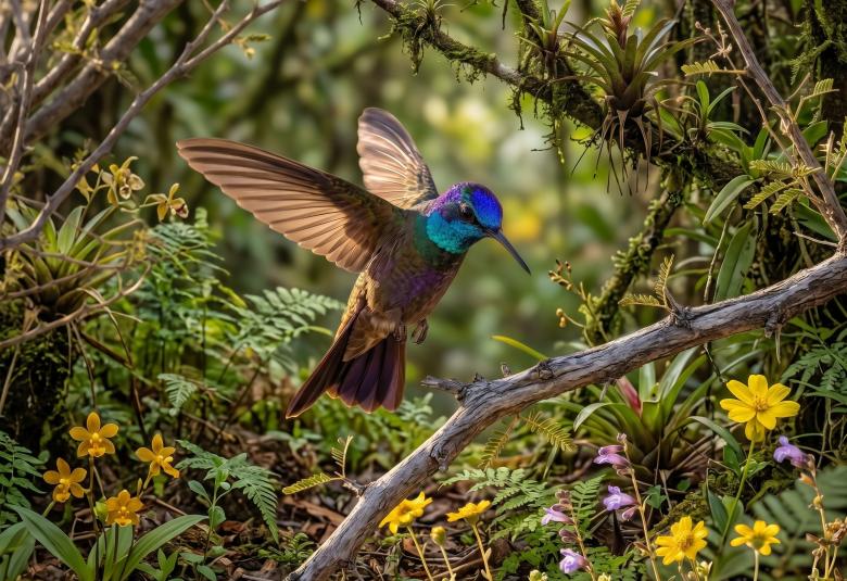 Colibri Magnifico_Riboli_s Hummingbird Eugenes fulgens
