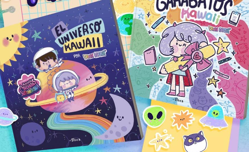Con El universo kawaii y Garabatos kawaii, la ilustradora mexicana amplía su colección infantil con propuestas que combinan aprendizaje, curiosidad, dibujo y juego para despertar la creatividad de los lectores más pequeños.